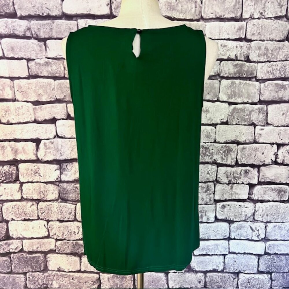 Igenjun NWT Green Sleeveless Blouse Size XL - Picture 5 of 8